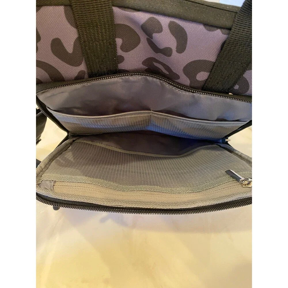 Mosiso Tablet Shoulder Bag Gray & Black Leopard‎ Print  Tablet Protective Sleeve